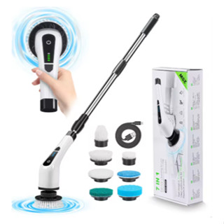 Escova de Limpeza Turbo Elétrica Sem Fio Multifuncional Cabo Longo Acessórios de Banheiro 7 em 1 em Oferta na Shopee