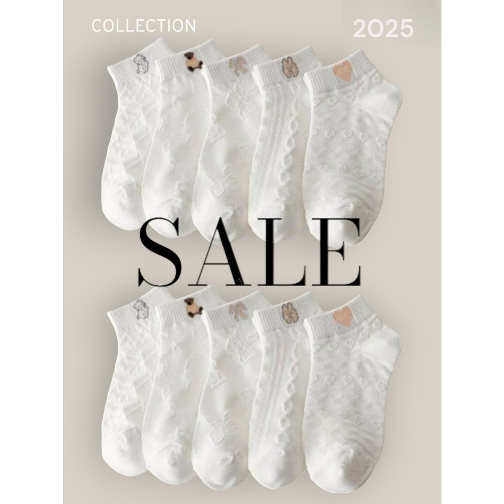 KIT DE MEIA FEMININA BRANCA FOFO COM TEXTURA ALGODAO POLIESTER 35-40 IDEAL PARA PRESENTE E USO em Oferta na Shopee