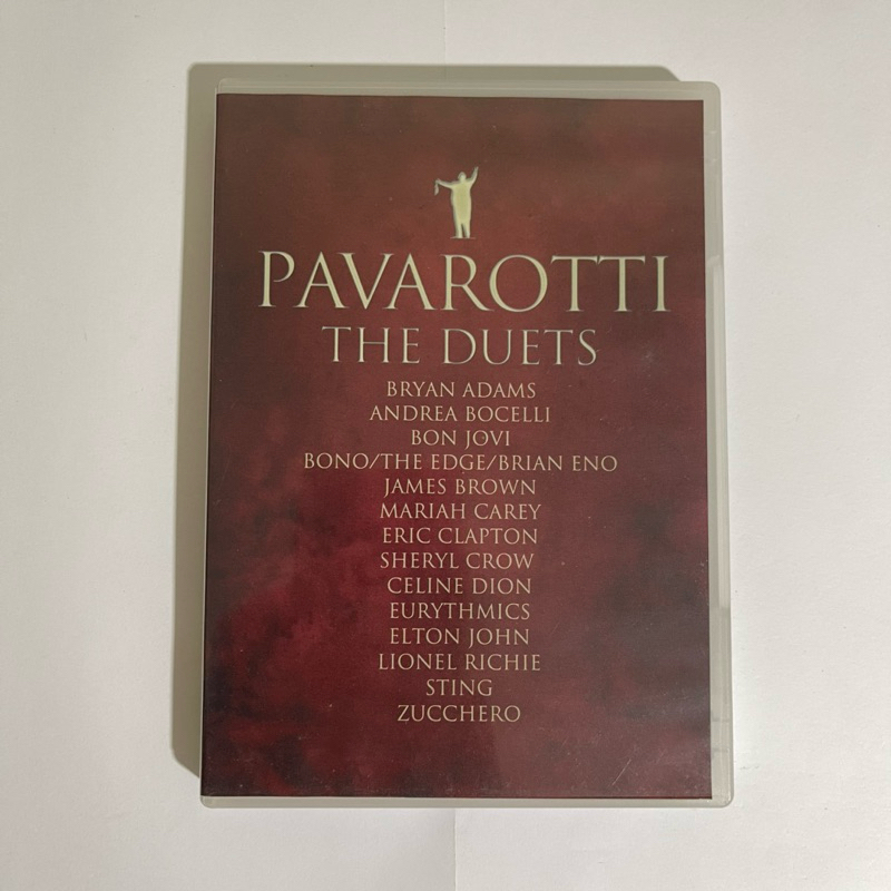 DVD Pavarotti, The Duets, Mariah Carey, Bryan Adams, Bon Jovi, Eric Clapton, Celine Dion, Sting