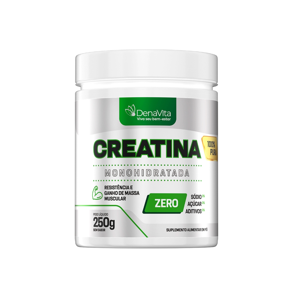Creatina Monohidratada 100% Pura Micronizada Performance & Vida Fitness - Denavita