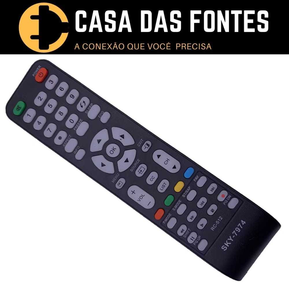 Kit com 10 Controle Remoto Tv Cce Led Lcd 7974-------