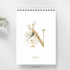 Bloco de anotações personalizado com nome - tamanho A6 (11cm x 15cm) - 50fls ou 90fls