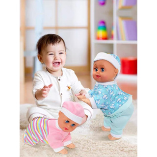 Boneca Bebê Realista Engatinha e Dança com Som, Acessórios e Movimentos, Brinquedo Infantil para Meninas super promoção em Oferta na Shopee