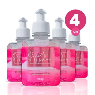 Kit 4 Gel Aromatizante Beijável Íntimo Sabor Morango com Creme para Saúde e Cuidado Vaginal 240g Swiss Beauty Belkit em Oferta na Shopee
