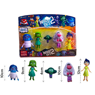 Aventuras Emocionais:  5 Pçs Bonecos Divertidamente 2 Miniaturas