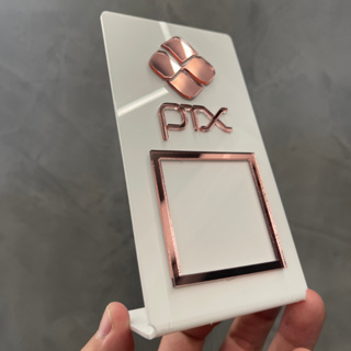 Placa Pix Pequena Mesa Balcão Pagamento Qr Code Acrílico Display QrCode em Oferta na Shopee