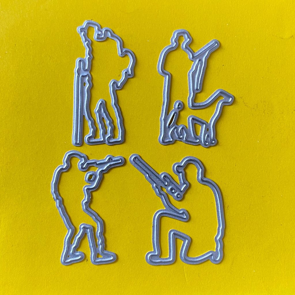 Faca de Corte Soldado e Caçador Conjunto com 4 Peças para Máquina Emboss e Scrap