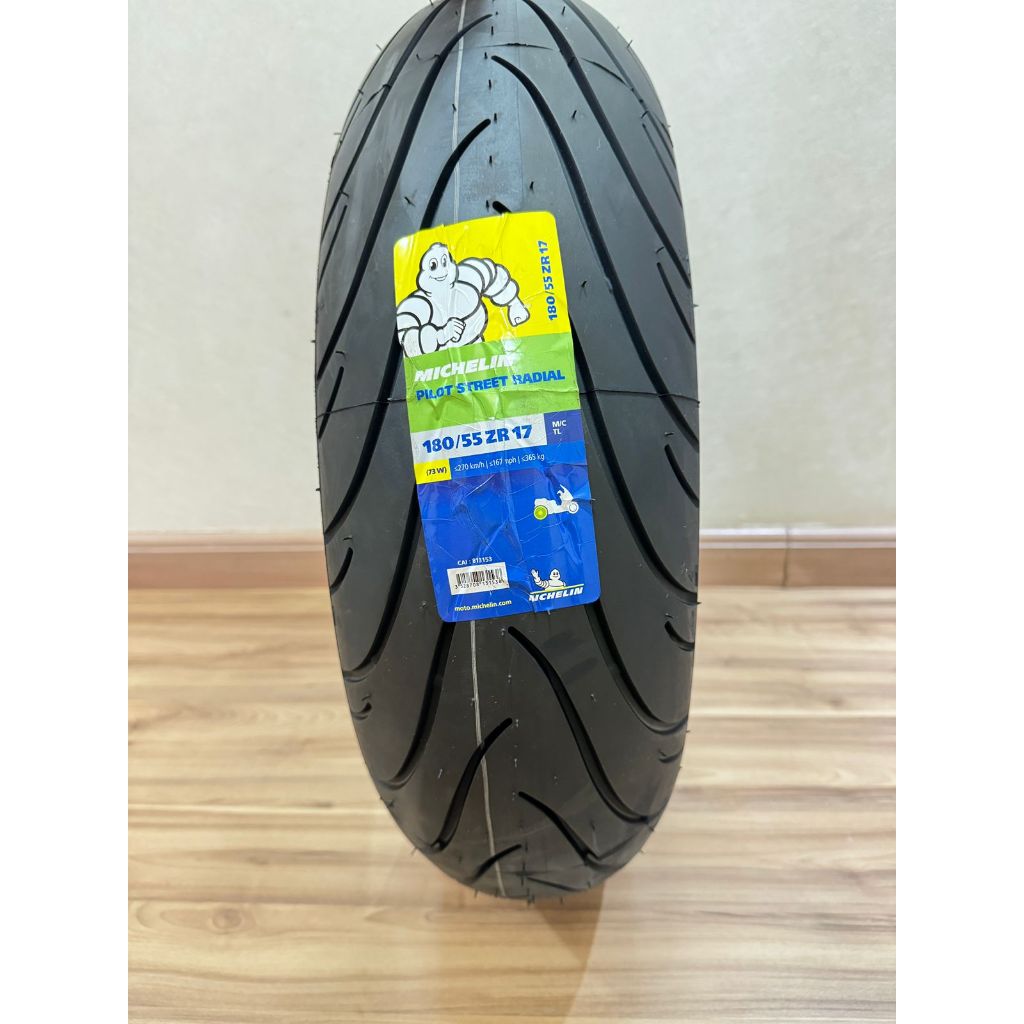 Pneu 180/55-17 Michelin Pilot Street Radial - Traseiro - Hornet/Cb1000/CBR600rr - Novo