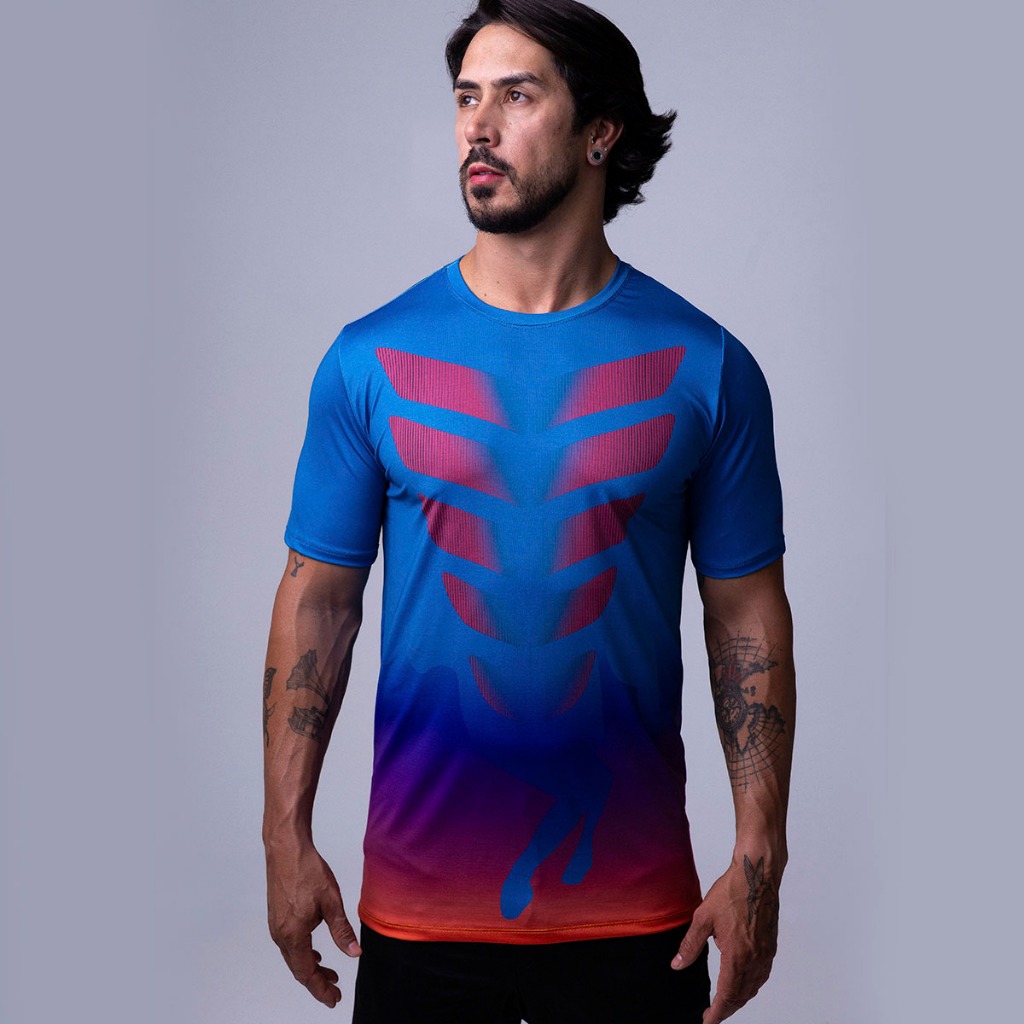 Camiseta Masculina Academia, Camisa Dryfit, Camisa Casual - Cross Fit - Caminhada - Esportes CA17