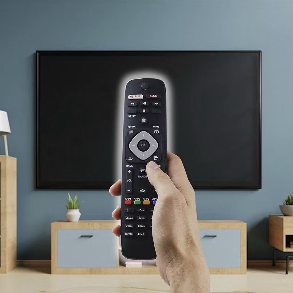Kit com 10 Controle Remoto Tv Philips Com Botão Netflix Youtube 7516-8075