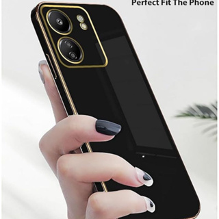 Capinha Luxo com Borda Dourada para Xiaomi Redmi NOTE13/NOTE13PRO/NOTE14/NOTE14S/NOTE14PRO/PRO PLUS em Oferta na Shopee