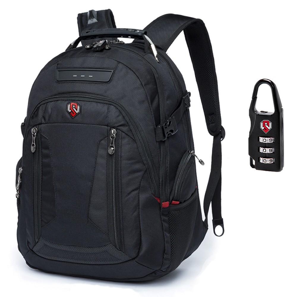 Mochila Swissport Executiva Antifurto Reforçada Saída USB Notebook