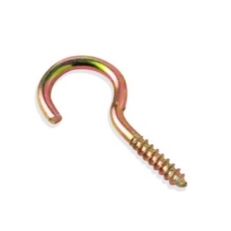 Kit 100 Peças Parafuso Gancho Aberto Pitão 16 X 30 Para Madeira Bicromatizado - Jomarca- 22073 em Oferta na Shopee