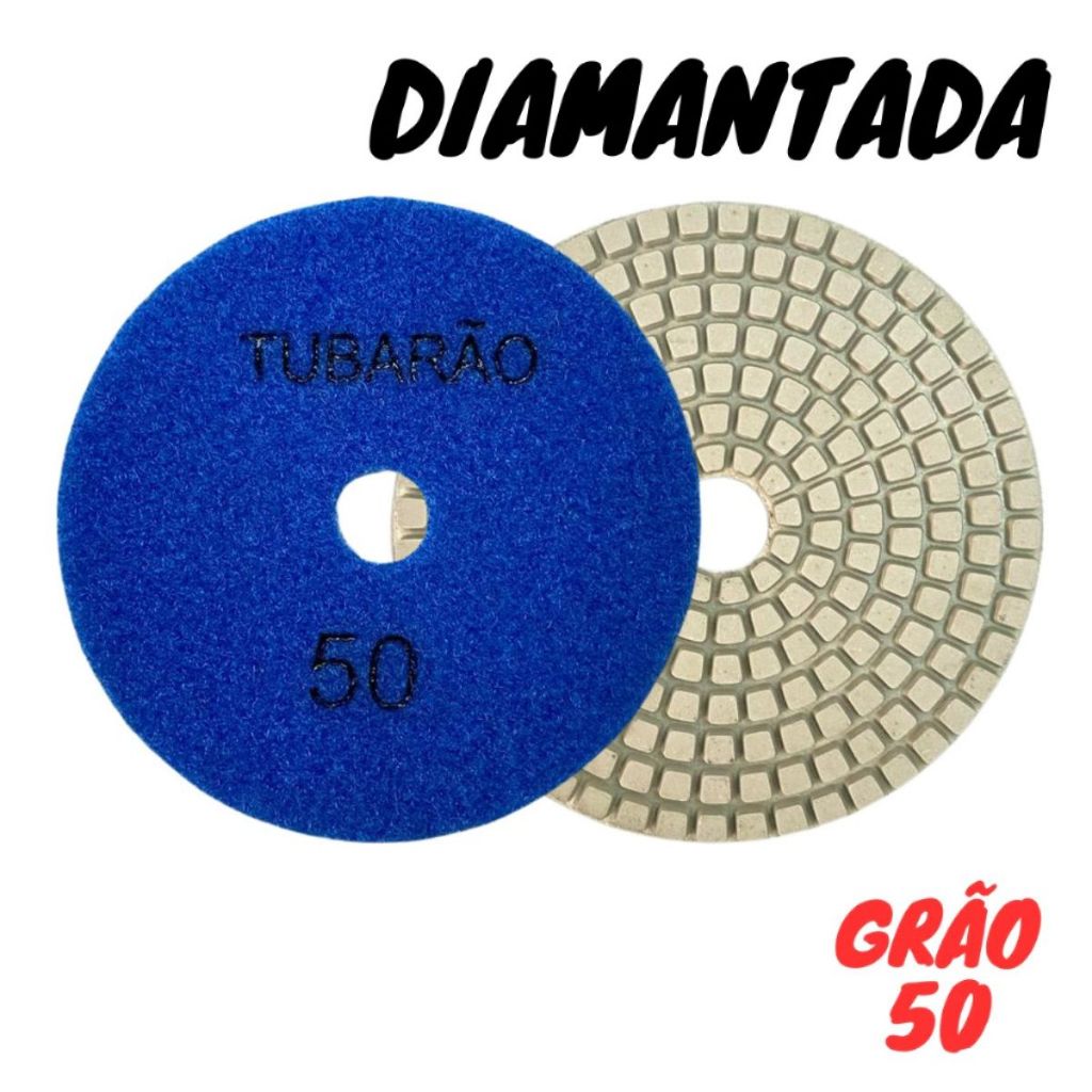 Lixa Diamantada G50 Grão 50 Polir Mármore Granito Porcelanato