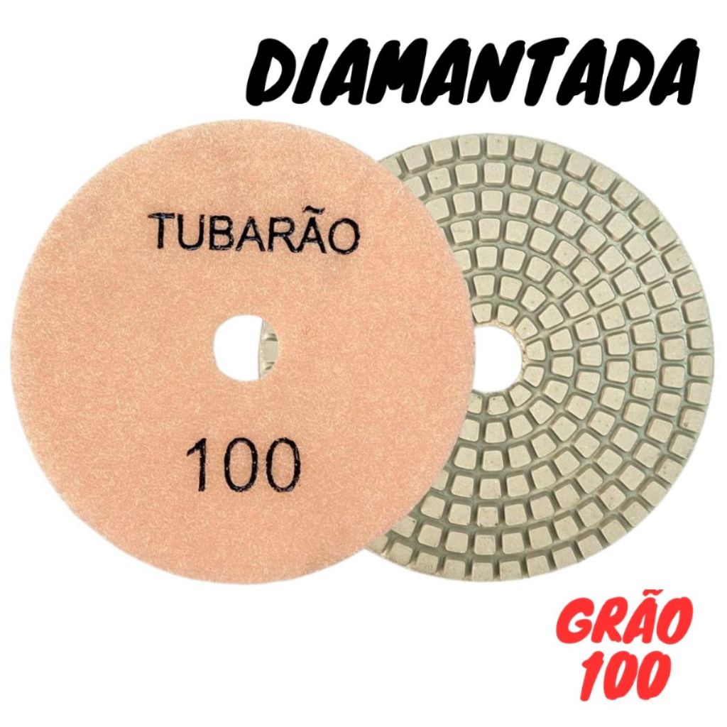 Lixa Diamantada G100 Grão 100 Polir Mármore Granito Porcelanato