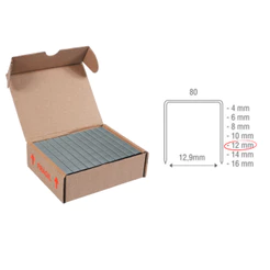 Grampo 80/12 Para Grampeador Pneumático - Caixa Com 8.250 Grampos