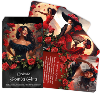 Oráculo de Cartas Pomba Gira, Poder Feminino. Plastificado  - Ed. Português em Oferta na Shopee