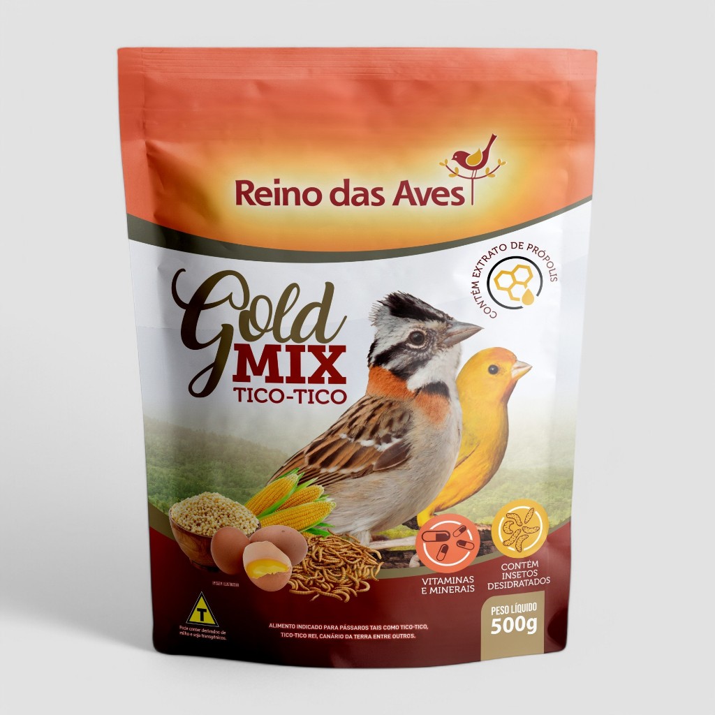 Ração Tico Tico Gold Mix 500g