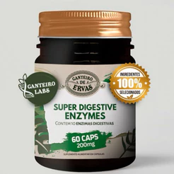 Super Digestive Enzymes Canteiro de ervas 200 mg 60caps