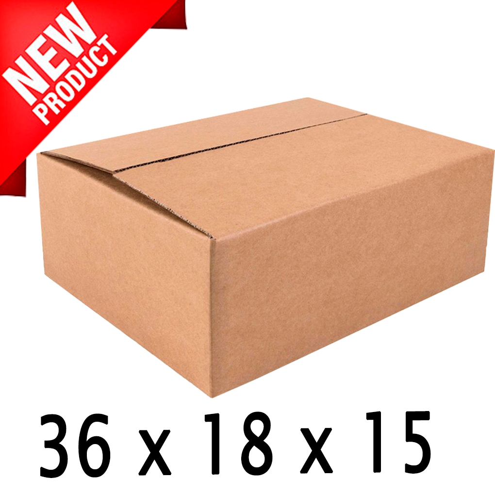 75 Caixas de Papelão 36 x 18 x 15 para Envios de Correios Sedex e-commerce Caixa de Papelão Parda