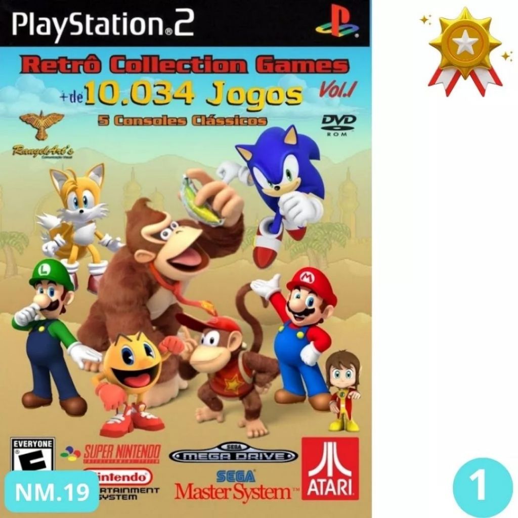 Jogo Retro Coleção Games 16 Bits PS2 Playstation 2 Mídia De Altissíma Qualidade Oferta