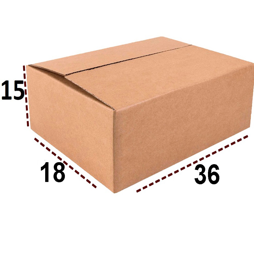 100 Caixas de Papelão 36 x 18 x 15 para Envios de Correios Sedex e-commerce Caixa de Papelão