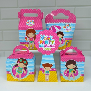 Personalizados  Pool Party (PEGUE E MONTE) |  Kit Festa Personalizadas Lembrancinhas e Mimos em Oferta na Shopee