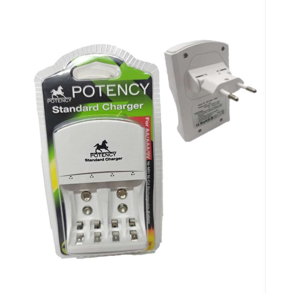 Carregador de pilha bateria recarregável SERVE para pilha AA , AAA e  9V