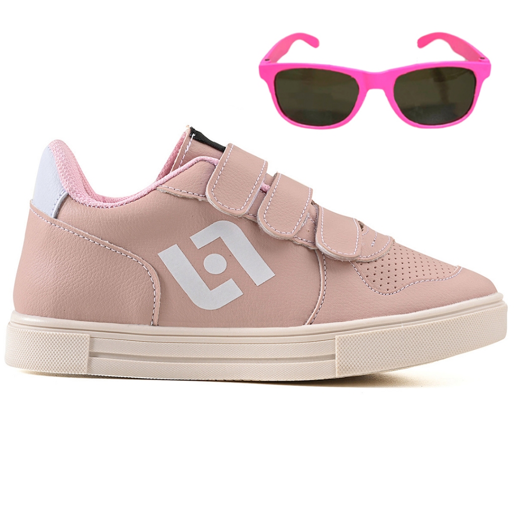 Tenis Infantil Casual Sapatenis Meninas Street Calce Facil+ Oculos + Oculos em Oferta na Shopee