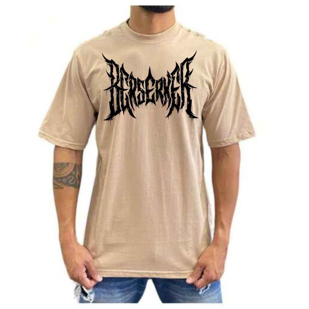 Camiseta Camisa Oversized Lançamento Streetwear BERSERKER Tecido Confortável Leve