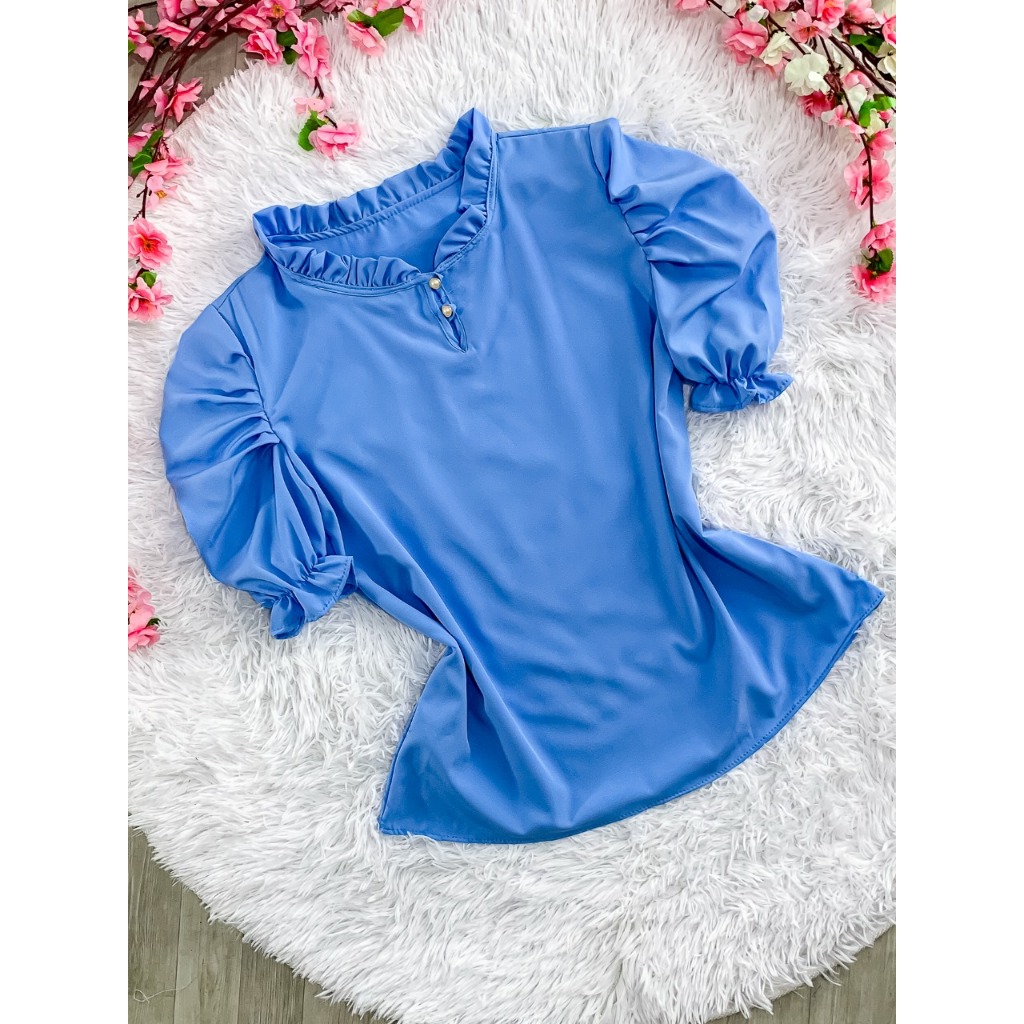 Blusa Manga Bufante  Moda Evángélica cod 06 em Oferta na Shopee