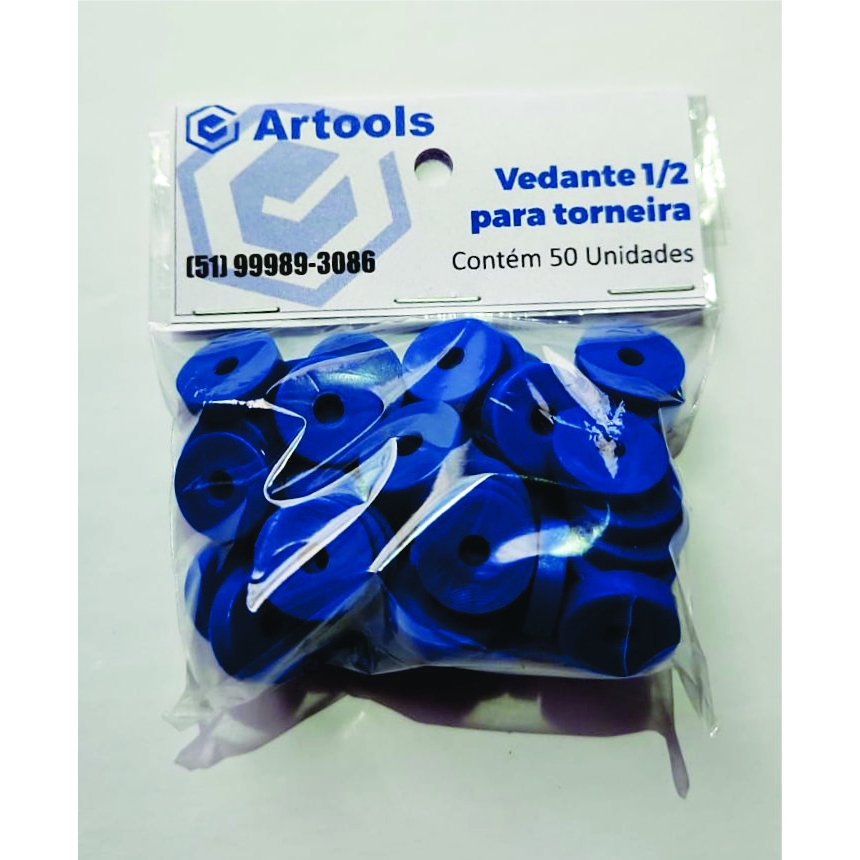 kit de 50 unidades de Vedante 1/2 para torneira e registro.