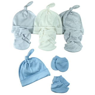 Kit Bebê 12 Peças 4 Toucas, 4 pares de Luvas e 4 pares de Sapatinhos Menino e Menina Cha Revelação em Oferta na Shopee