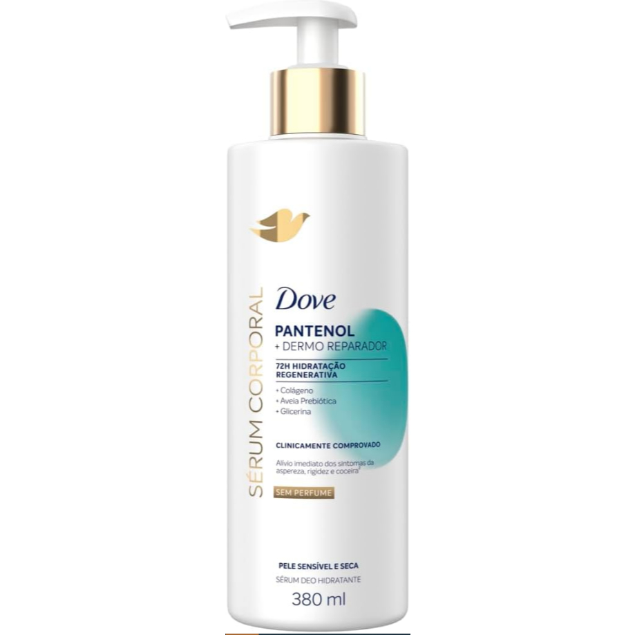Dove Sérum Hidratante sem Perfume Pantenol + Dermo Reparador 380ml