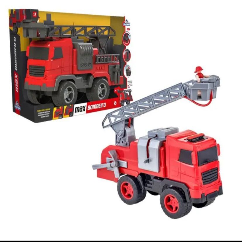 Caminhão Roda Livre - Max Bombeiro - Lança Água - Adijomar 0999