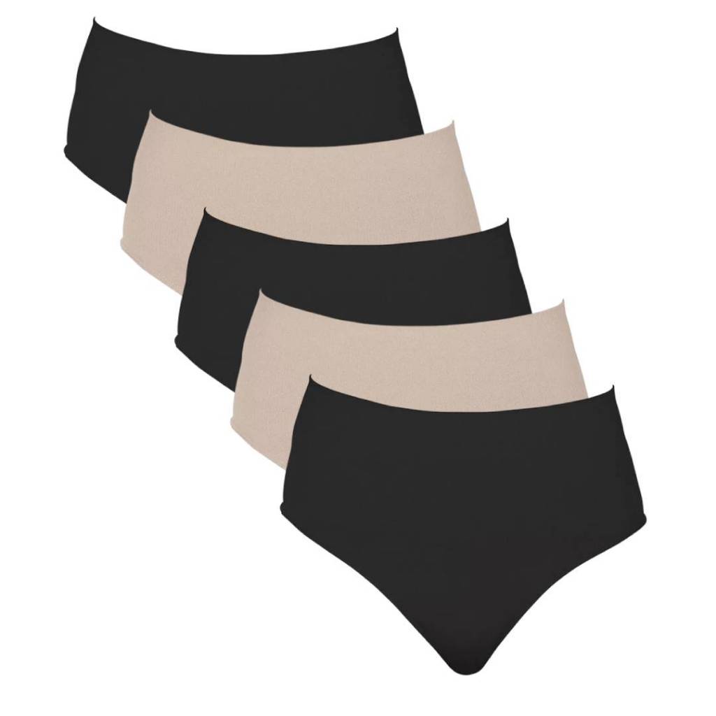 Kit Com 5 Calcinhas Hanes Shapewear Modeladora Com Compressão H245 - Segunda Linha
