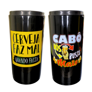 2 Porta Lata Palito Grande Slim 350ml Térmico Suporte Cerveja Piada Divertida em Oferta na Shopee