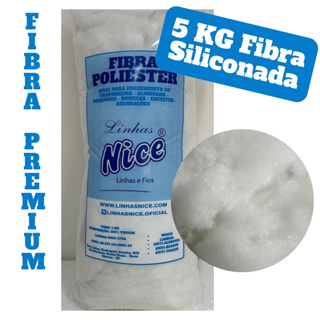 5 KG Fibra Macia Importada Antialérgica - ENVIO IMEDIATO - P/ Enchimento de Travesseiros e Almofadas em Oferta na Shopee