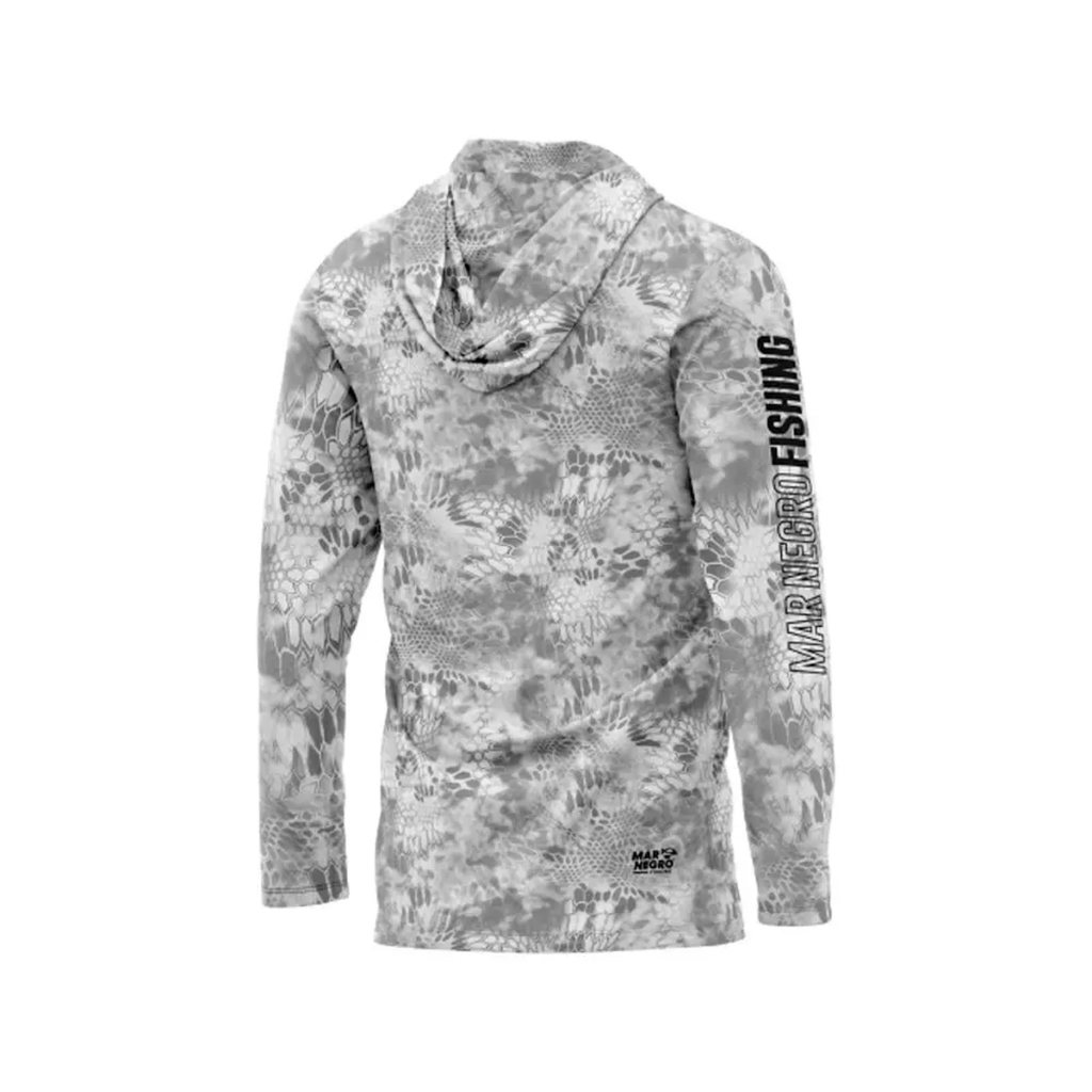 Detalhes do Camisa Sublimada com Capuz Proteção Solar UV Preto Clear - Mar Negro