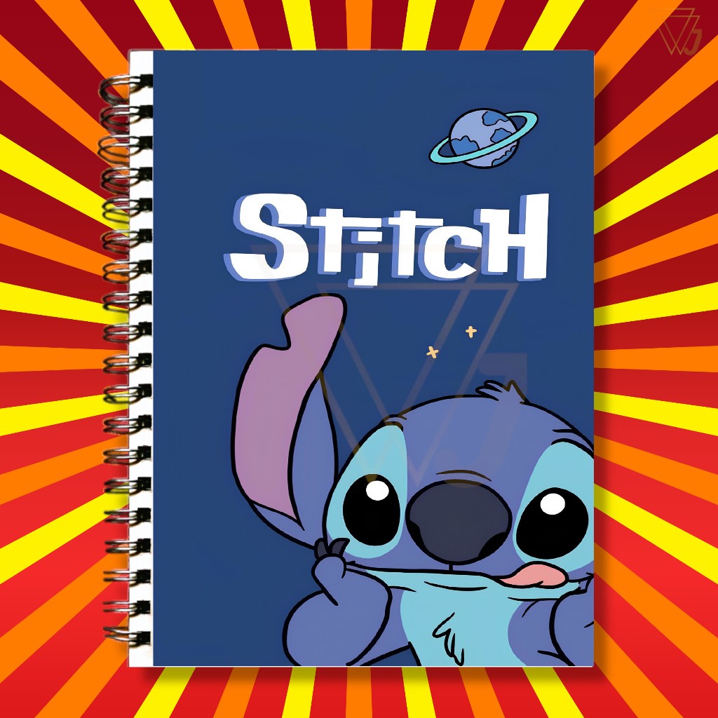 Adesivo Para Capa de Caderno Alienígena Azul Top Lilo & Stitch Excelente Qualidade