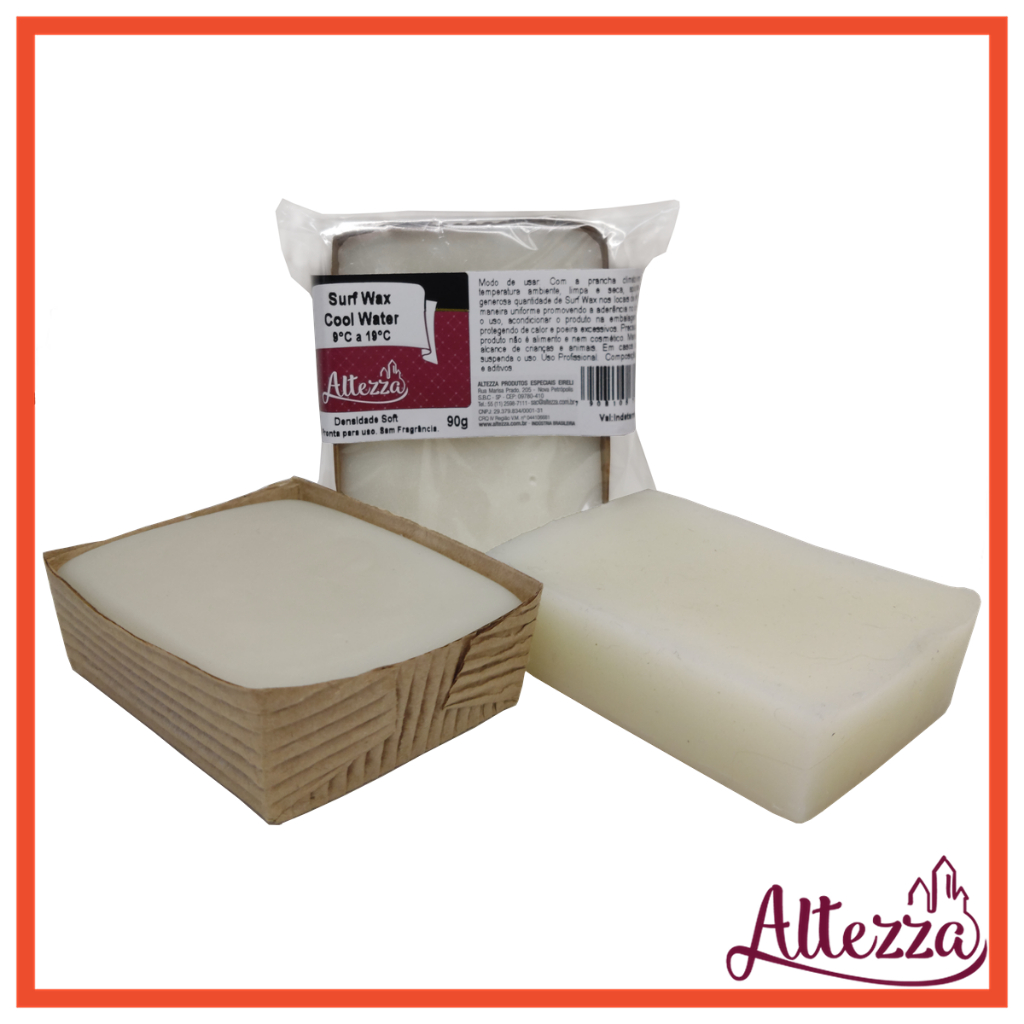 Kit 2 Parafinas Surf Wax Soft Altezza 90g a Melhor do Mercado Para Prancha de Surf Cool Water