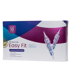 10 Agulhas Dermia Easy Click Fit Slim 1RL 0.35mm