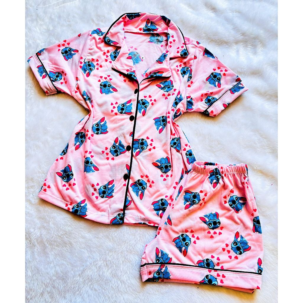 Pijama americano blogueira botão amamentação gestante curto