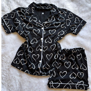 Pijama Short Doll Feminino Adulto Americano Blogueira Botão Amamentação Gestante Oferta Relâmpago