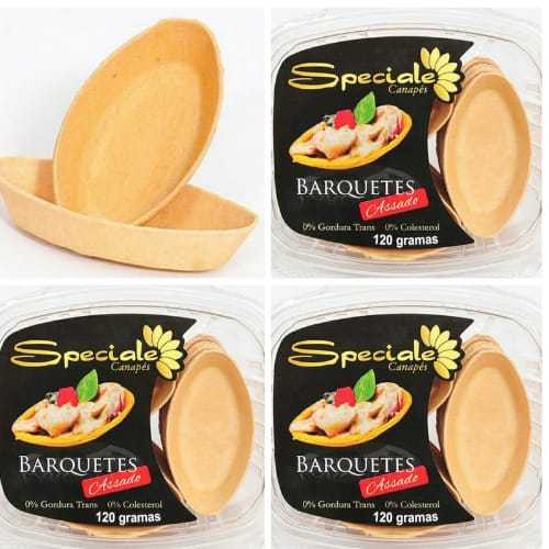 Barquete Assadas  para Petisco aprox. 100 und.