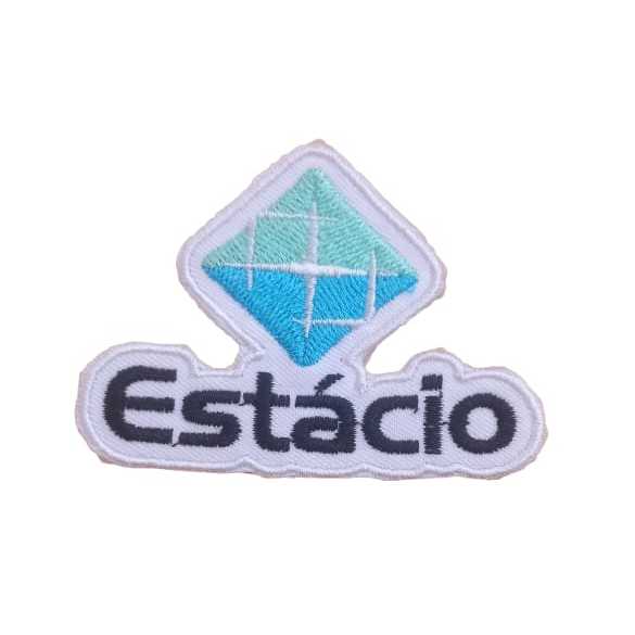 01 PATCH BORDADO TERMOCOLANTE ESTACIO em Oferta na Shopee