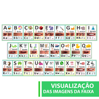 Faixa Pedagógica Alfabeto Boquinhas em Oferta na Shopee