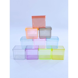 30 Caixas Caixinhas De Acrílico 5x5 Diversas Cores em Oferta na Shopee
