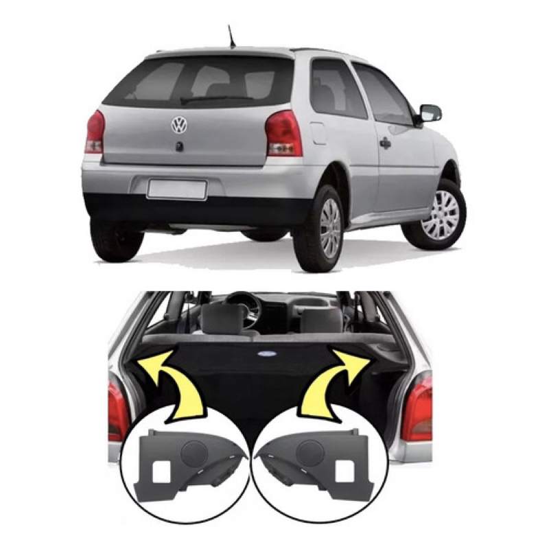 Suporte do tampao porta mala Do Bagagito Gol G2 G3 G4 - 4 Portas original