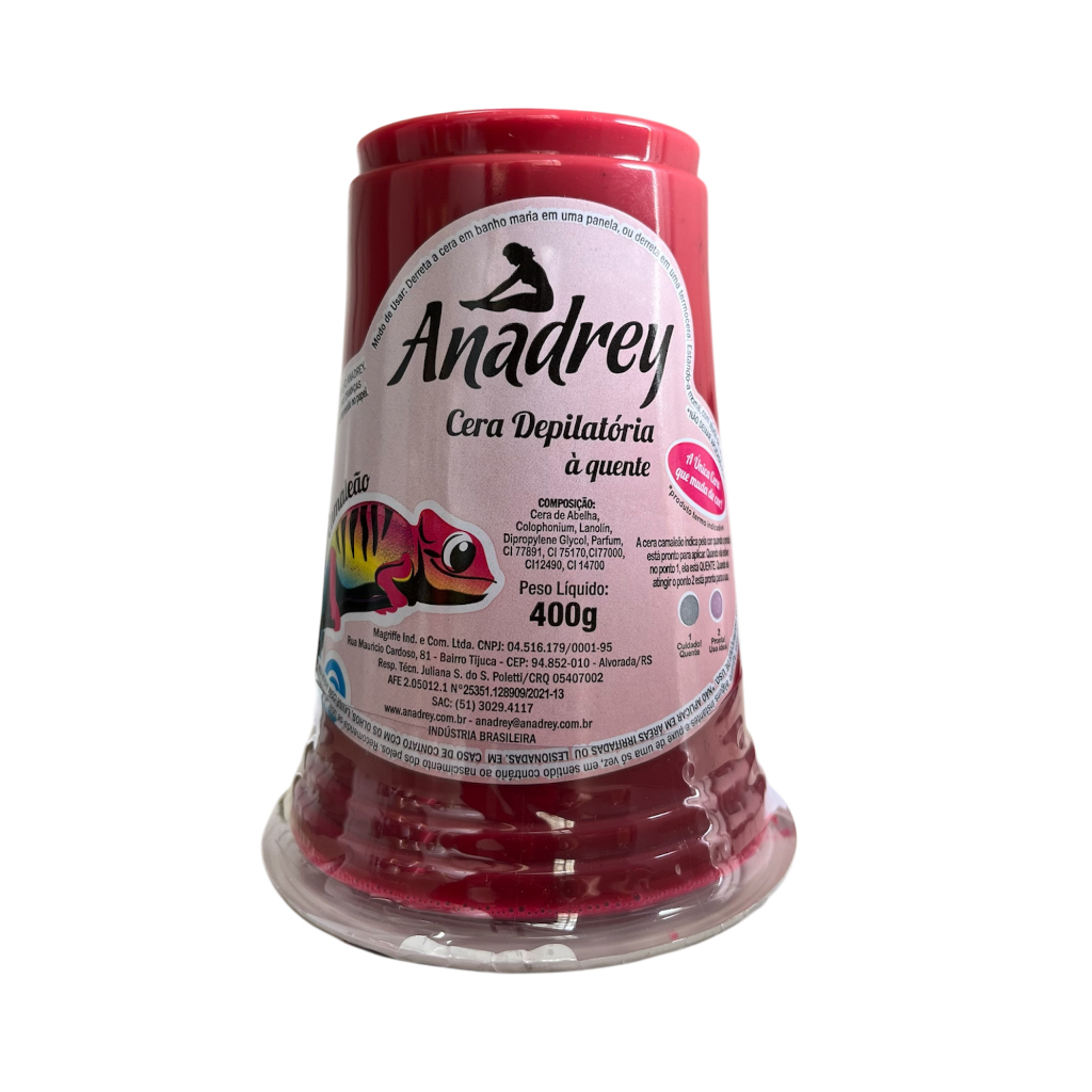 Cera Depilatória à Quente Anadrey Camaleão 400g